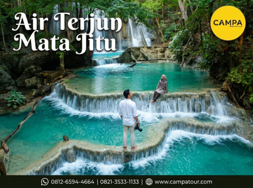 Air Terjun Mata Jitu dalam Paket Tour Pulau Moyo bersama Campa Tour