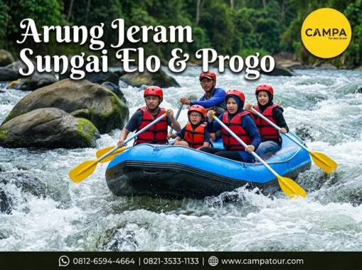Arung Jeram (Rafting) Sungai Elo & Progo dalam paket tour wisata magelang bersama Campa Tour (1)