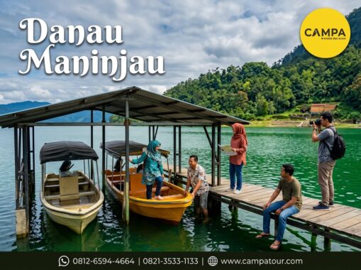 Danau Maninjau dalam paket Tour Wisata padang bersama Campa Tour