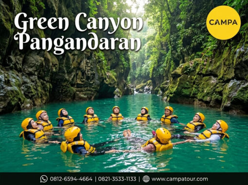 Green Canyon Pangandaran dalam Paket Tour Wisata Pangandaran bersama Campa Tour