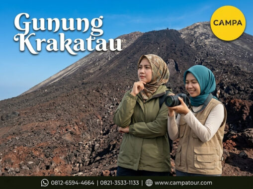 Gunung Krakatau dalam Paket Tour Wisata Pahawang bersama Campa Tour