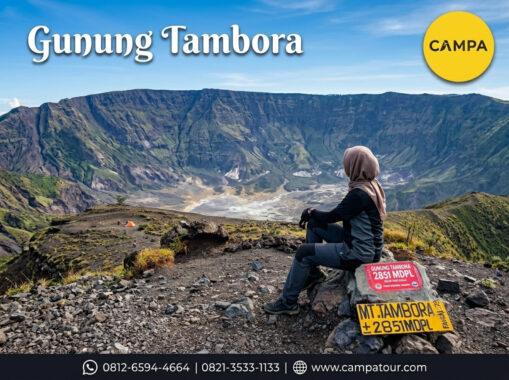 Gunung Tambora dalam Paket Tour Pulau Moyo bersama Campa Tour