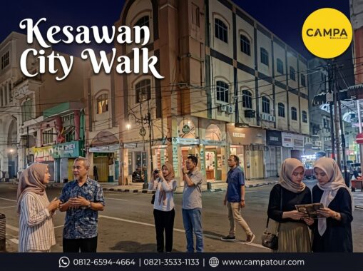 Kesawan City WalkIstana Maimun dalam paket Tour Wisata Medan bersama Campa Tour