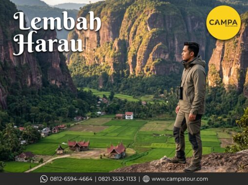 Lembah Harau dalam paket Tour Wisata padang bersama Campa Tour