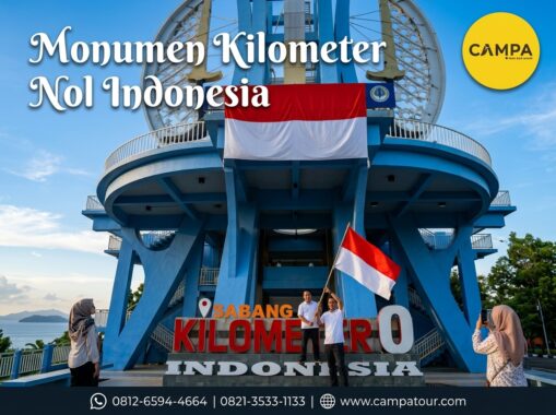 Monuman Kilomter Nol Indonesia dalam paket tour wisata sabang dan pulau weh bersama Campa Tour