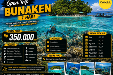 Open Trip Bunaken 1 Hari bersama Campa Tour