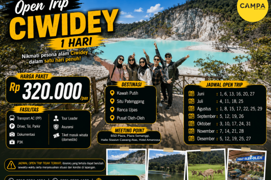 Open Trip Ciwidey 1 Hari 1 Hari bersama Campa Tour