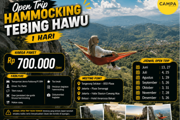 Open Trip Hammoking Tebing Hawu 1 Hari bersama Campa Tour