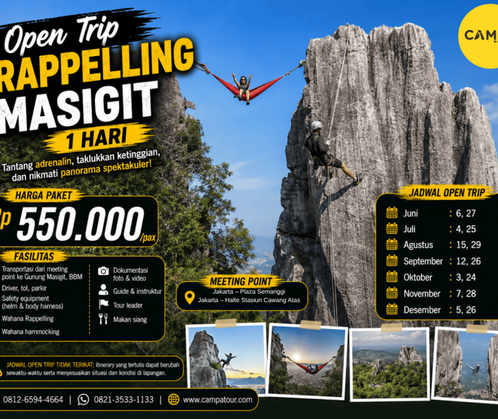 Open Trip Rappeling Masigit 1 Hari bersama Campa Tour (2)