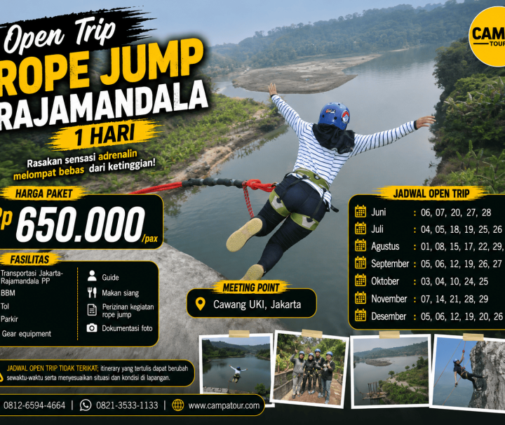 Open Trip Rope Jump Rajamandala 1 Hari bersama Campa Tour