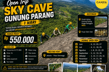 Open Trip Sky Cave Gunung Parang 1 Hari bersama Campa Tour