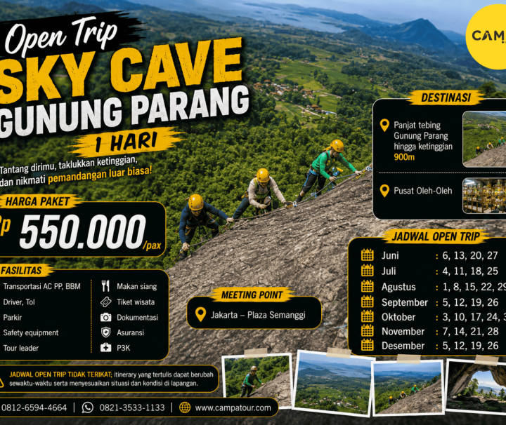 Open Trip Sky Cave Gunung Parang 1 Hari bersama Campa Tour