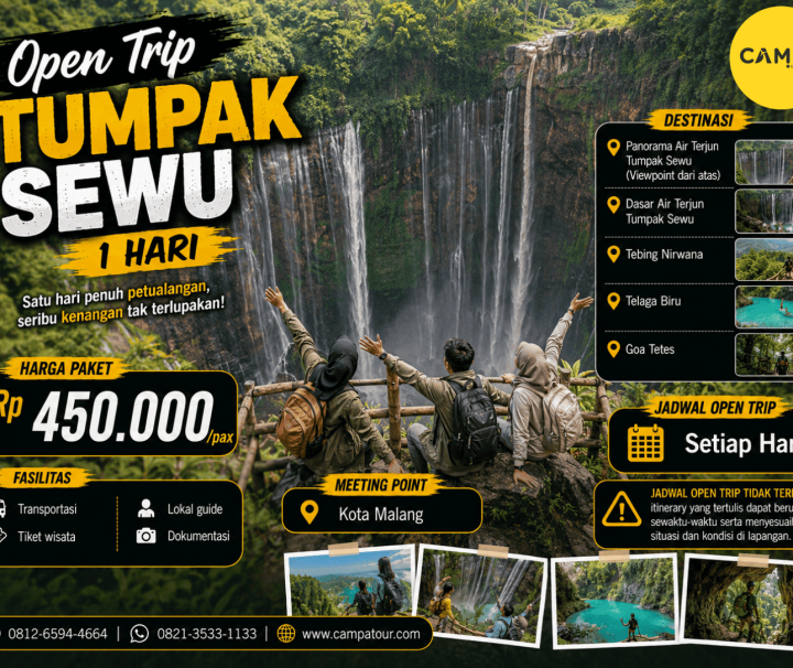 Open Trip Tumpak Sewu 1 Hari bersama Campa Tour