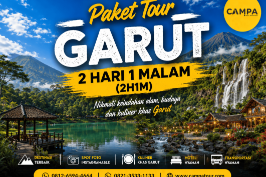 Paket Tour Wisata Garut 2 Hari 1 Malam (2H1M) bersama Campa Tour