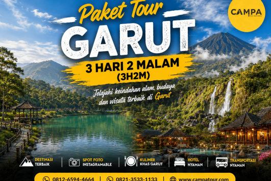 Paket Tour Wisata Garut 3 Hari 2 Malam (3H2M) bersama Campa Tour