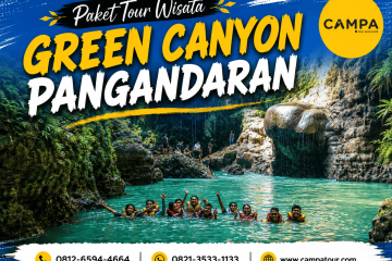 Paket Tour Wisata Green Canyon Pangandaran bersama Campa Tour