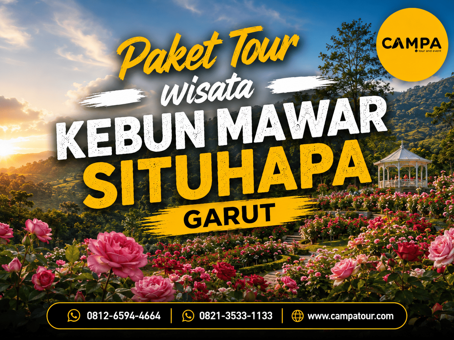 Paket Tour Wisata Kebun Mawar Situhapa Garut