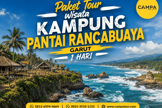 Paket Tour Wisata Pantai Rancabuaya Garut bersama Campa Tour