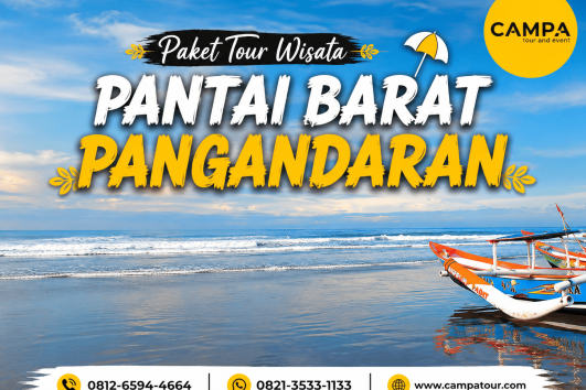 Paket Wisata Pantai Barat Pangandaran bersama Campa Tour