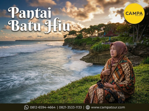 Pantai Batu Hiu dalam Paket Tour Wisata Pangandaran bersama Campa Tour