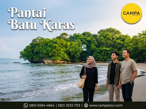 Pantai Batu Karas dalam Paket Tour Wisata Pangandaran bersama Campa Tour