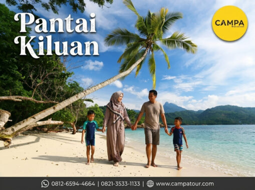 Pantai Kiluan dalam Paket Tour Wisata Pahawang bersama Campa Tour