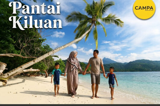 Pantai Kiluan dalam Paket Tour Wisata Pahawang bersama Campa Tour