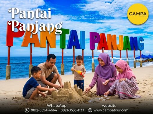Pantai Panjang dalam paket tour wisata Bengkulu bersama Campa Tour