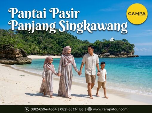 Pantai Pasir Panjang Singkawang dalam tour wisata Pontianak bersama Campa Tour