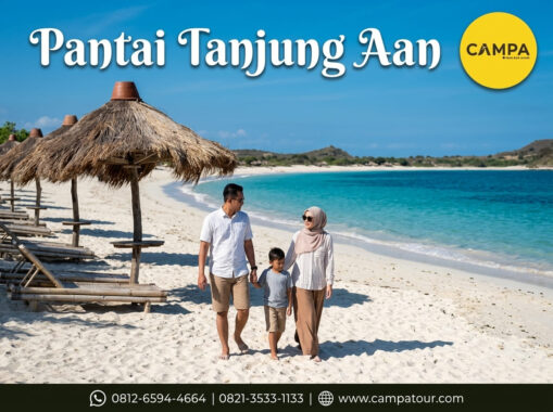 Pantai Tanjung Aan dengan Paket Tour Lombok bersama Campa Tour