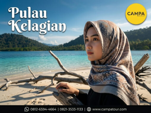Pulau Kelagian dalam Paket Tour Wisata Pahawang bersama Campa Tour