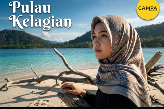 Pulau Kelagian dalam Paket Tour Wisata Pahawang bersama Campa Tour