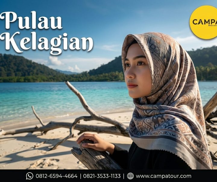 Pulau Kelagian dalam Paket Tour Wisata Pahawang bersama Campa Tour