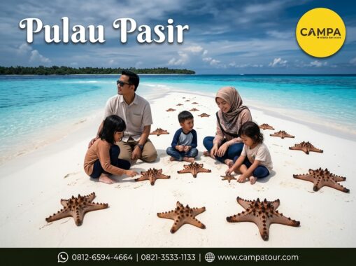 Pulau Pasir dalam Paket Tour Belitung bersama Campa Tour