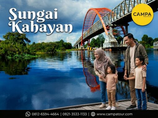 Sungai Kahayan dalam paket Tour Wisata Palangkaraya bersama Campa Tour