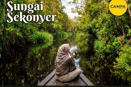 Sungai Sikonyer dalam Paket Tour Tanjung Puting bersama Campa Tour