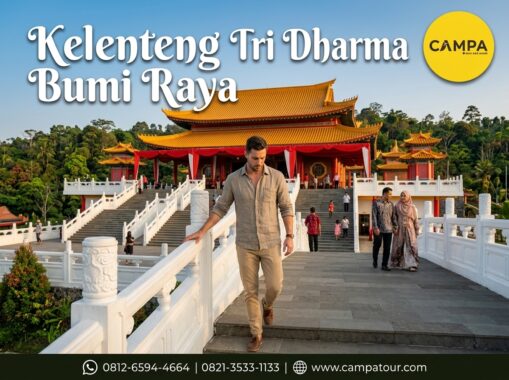 Vihara Tri Dharma Bumi Raya dalam tour wisata Pontianak bersama Campa Tour
