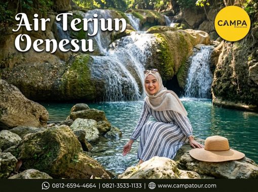 Air Terjun Oenesu dalam paket Tour Wisata Pulau Timor bersama Campa Tour