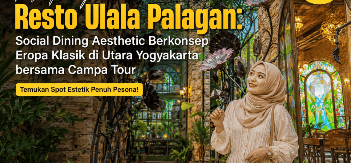Menjelajahi Resto Ulala Palagan - Social Dining Aesthetic Berkonsep Eropa Klasik di Utara Yogyakarta bersama Campa Tour -