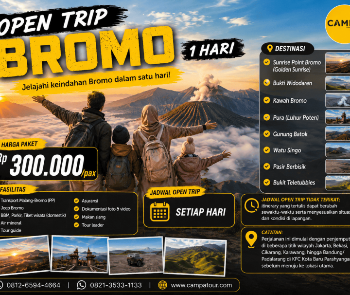 Open Trip Bromo 1 Hari bersama Campa Tour