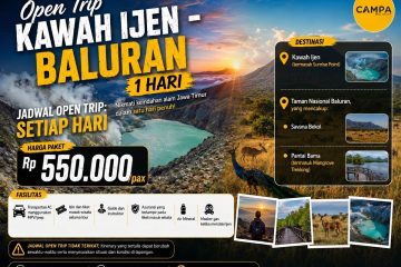 Open Trip Kawah Ijen - Baluran 1 Hari bersama Campa Tour