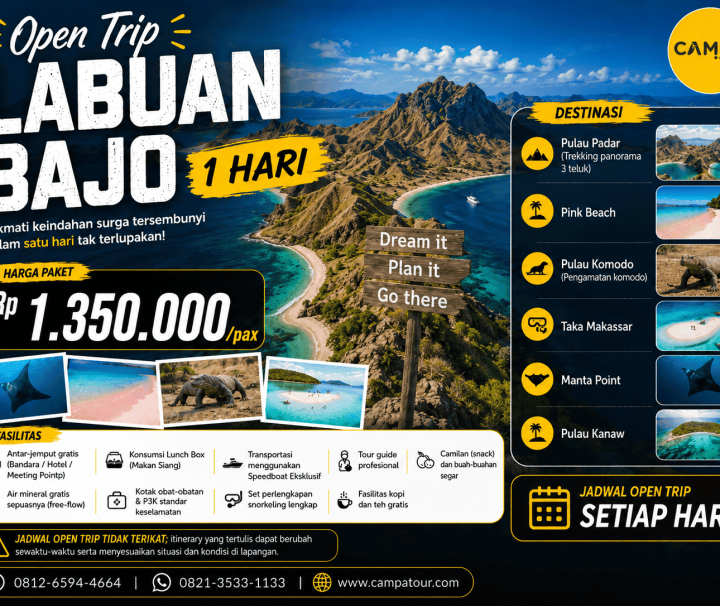 Open Trip Labuan Bajo 1 Hari bersama Campa Tour