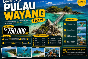Open Trip Pulau Wayang 1 Hari bersama Campa Tour