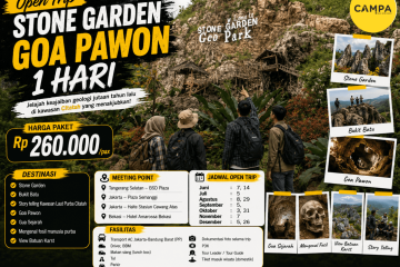 Open Trip Stone Garden Goa Pawon 1 Hari yang dipandu oleh Campa Tour