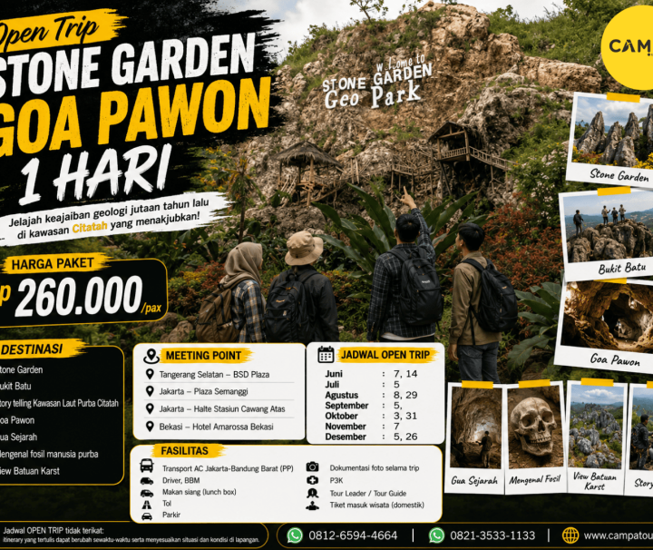 Open Trip Stone Garden Goa Pawon 1 Hari yang dipandu oleh Campa Tour