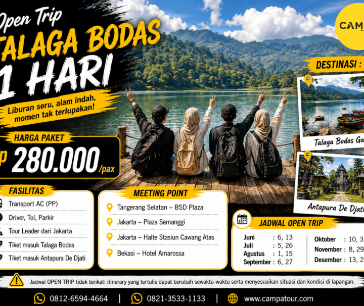 Open Trip Talaga Bodas 1 Hari yang dipandu oleh Campa Tour