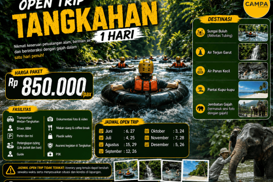 Open Trip Tangkahan 1 Hari bersama Campa Tour - Wisata Tangkahan