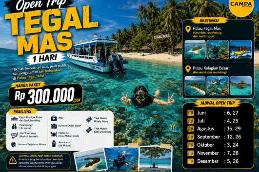 Open Trip Tegal Mas 1 Hari bersama Campa Tour