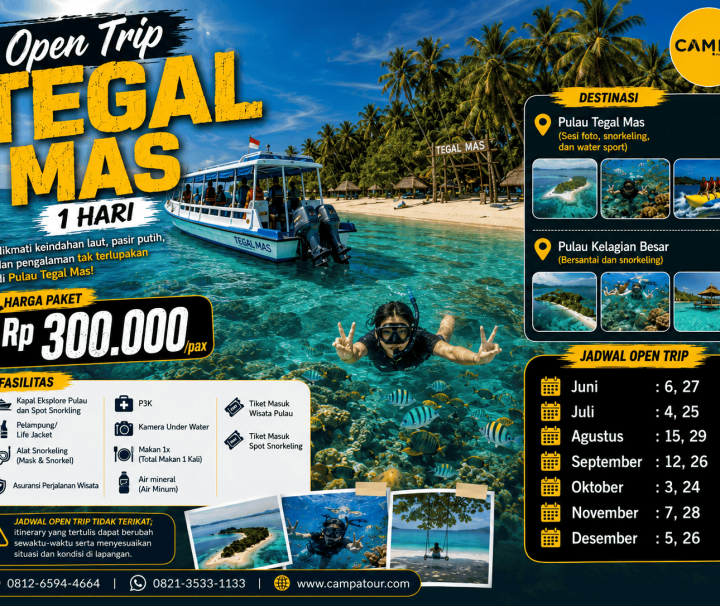 Open Trip Tegal Mas 1 Hari bersama Campa Tour