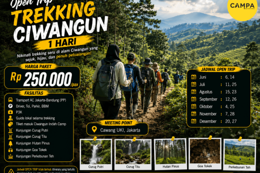 Open Trip Trekking Ciwangan 1 Hari yang dipandu oleh Campa Tour